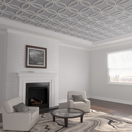 EKENA MILLWORK 23 38W x 23 38H x 1T Small Lilley Decorative Fretwork Ceiling Panels in Architectural Grade PVC CELP23X2303LEY